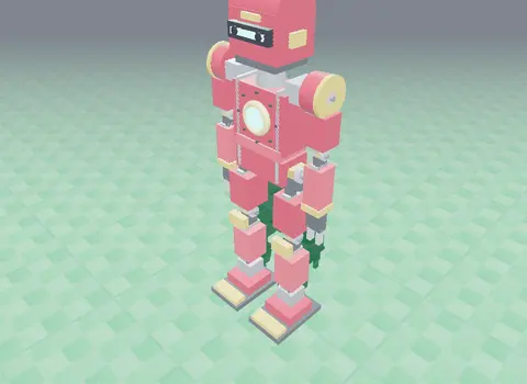 Humanoid robot in 3D