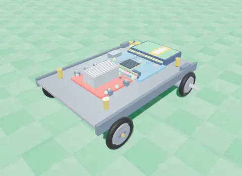 Line Follower robot in 3D