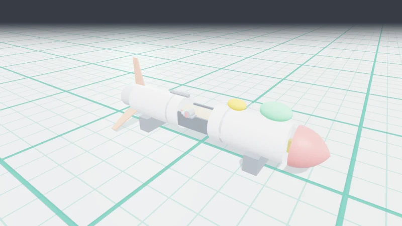 Model Rocket built in the SPYRAL 3D robotics lab